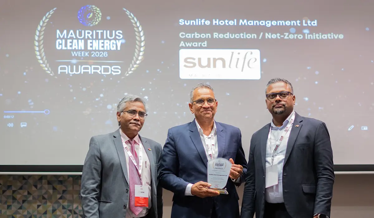 Sunlife récompensé pour son eau chaude solaire à la Mauritius Clean Energy Week